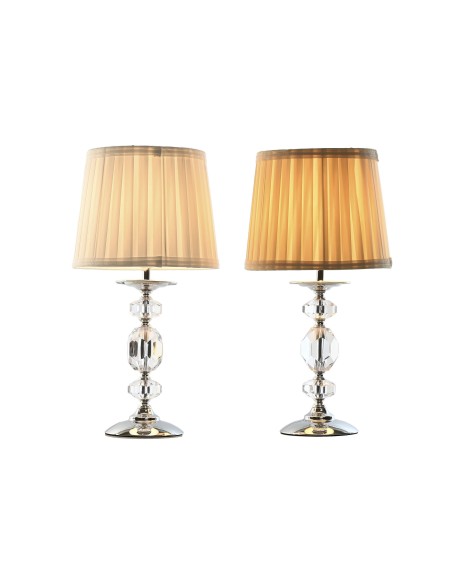 LAMPARA SOBREMESA METAL ACRILICO 22X22X45 2 SURT.