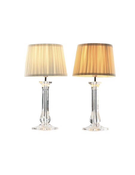 LAMPARA SOBREMESA METAL ACRILICO 25X25X50 2 SURT.