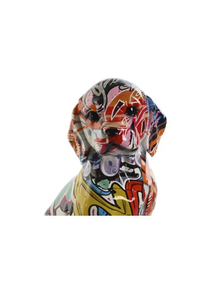 FIGURA RESINA 13,5X9,5X19,5 PERRO MULTICOLOR