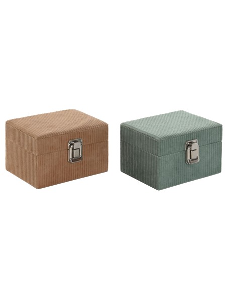 JOYERO POLIESTER 14X10X8,5 RELOJERO 2 SURT.