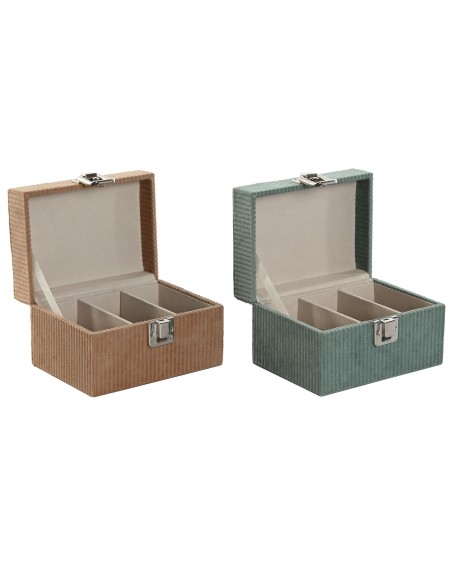 JOYERO POLIESTER 14X10X8,5 RELOJERO 2 SURT.