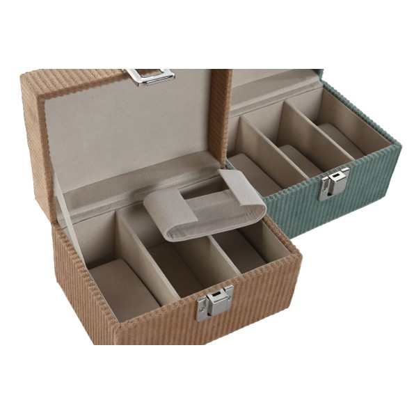 JOYERO POLIESTER 14X10X8,5 RELOJERO 2 SURT.