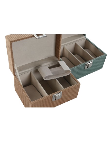 JOYERO POLIESTER 14X10X8,5 RELOJERO 2 SURT.