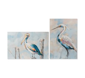 CUADRO LIENZO PINO 60X3X90 GARZA PELICANO 2 SURT.