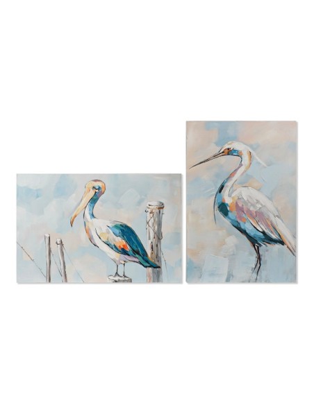 CUADRO LIENZO PINO 60X3X90 GARZA PELICANO 2 SURT.