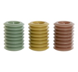 VELA CERA 7X7X10 310 GR, 3 SURT.