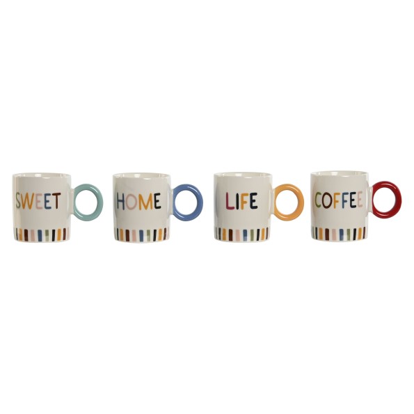 MUG PORCELANA NEW BONE 13X8,7X9,8 380ML, 4 SURT.