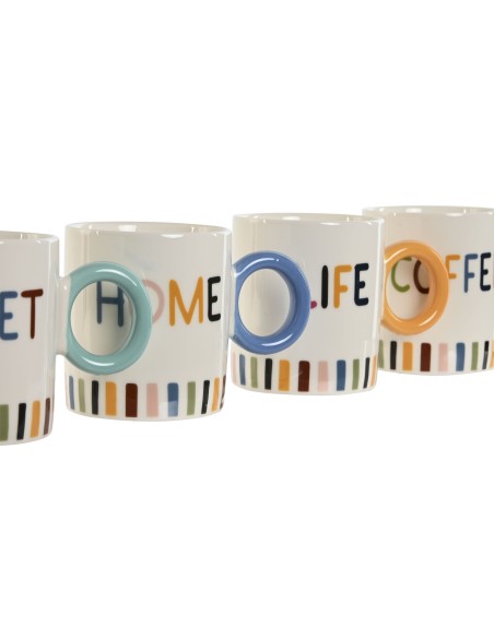 MUG PORCELANA NEW BONE 13X8,7X9,8 380ML, 4 SURT.