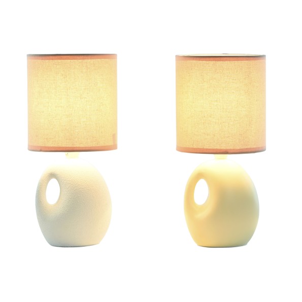 LAMPARA SOBREMESA DOLOMITE LINO 14X14X30 2 SURT.