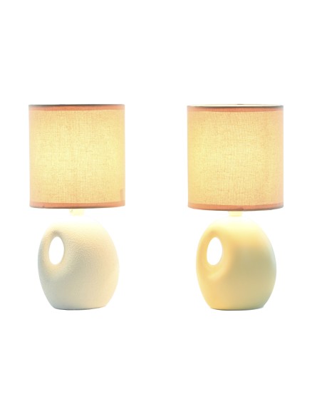 LAMPARA SOBREMESA DOLOMITE LINO 14X14X30 2 SURT.