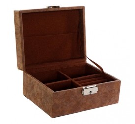 JOYERO PU MDF 17X13X8,5 MARRON