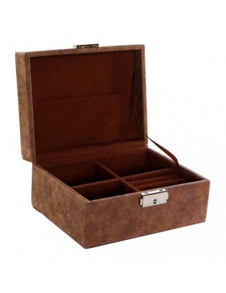 JOYERO PU MDF 17X13X8,5 MARRON