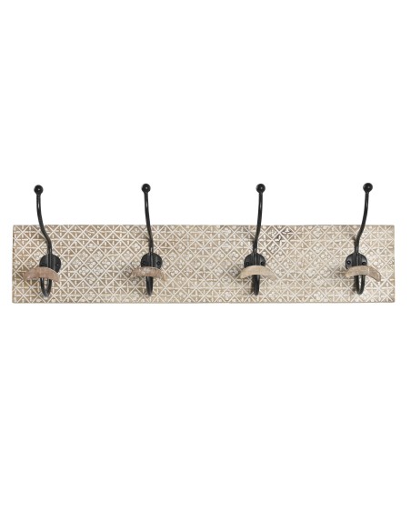 PERCHERO PARED MANGO HIERRO 76X14X21 TALLADO