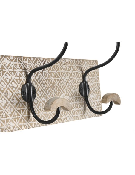 PERCHERO PARED MANGO HIERRO 76X14X21 TALLADO