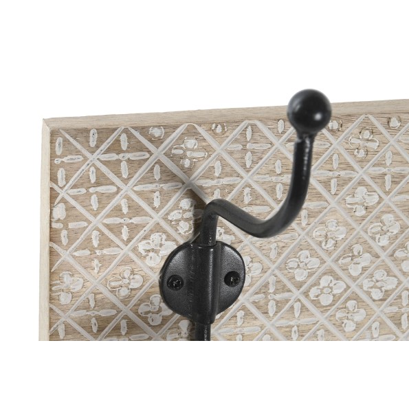 PERCHERO PARED MANGO HIERRO 76X14X21 TALLADO