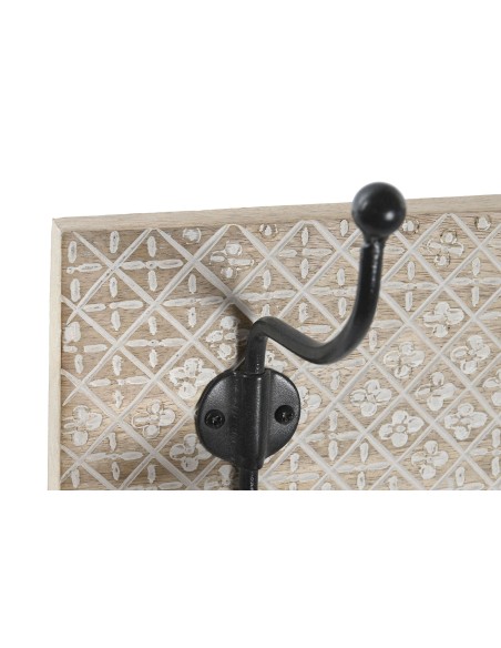 PERCHERO PARED MANGO HIERRO 76X14X21 TALLADO