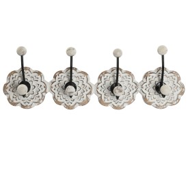 PERCHERO MANGO METAL 42X8X14 FLOR BLANCO