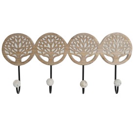 PERCHERO MANGO METAL 39X6,5X18,5 ARBOL NEGRO