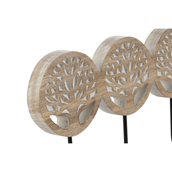 PERCHERO MANGO METAL 39X6,5X18,5 ARBOL NEGRO