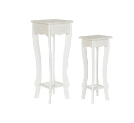 MESITA AUXILIAR SET 2 MDF 30X30X76,5 MARRON CLARO