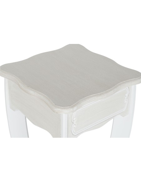 MESITA AUXILIAR SET 2 MDF 30X30X76,5 MARRON CLARO