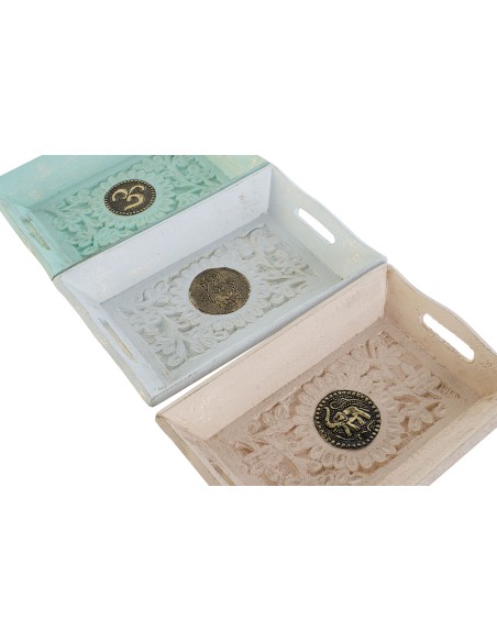 BANDEJA VACIABOLSILLOS MANGO METAL 24X15X4 6 SURT.