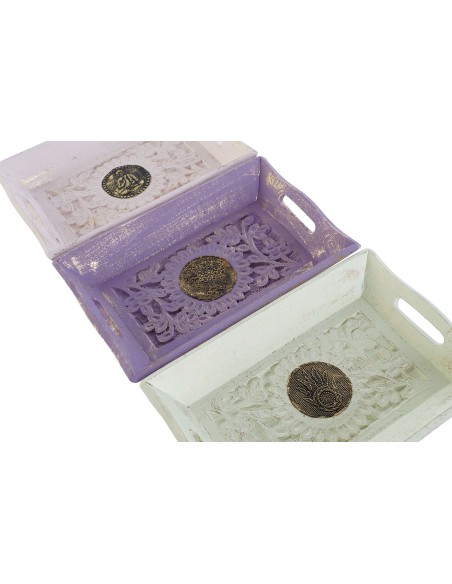 BANDEJA VACIABOLSILLOS MANGO METAL 24X15X4 6 SURT.