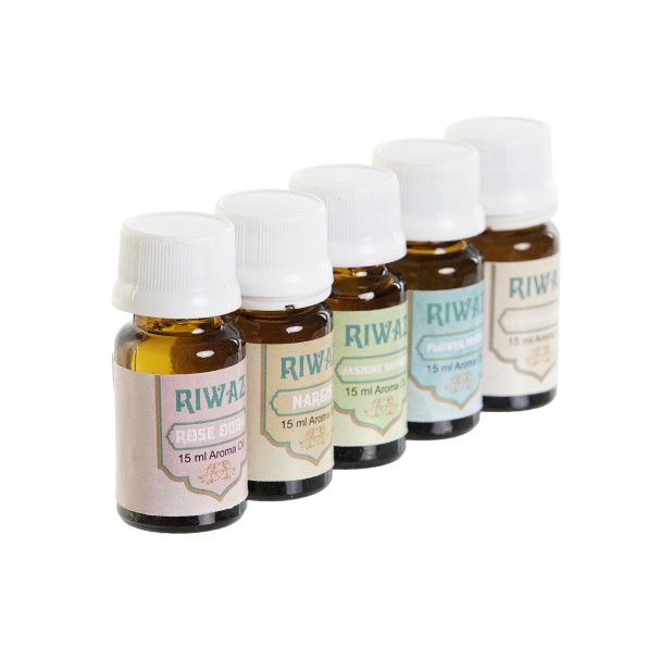 ACEITE ESENCIAS CRISTAL 4X4X11 15ML, 5 SURTIDO