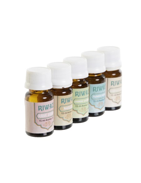 ACEITE ESENCIAS CRISTAL 4X4X11 15ML, 5 SURTIDO