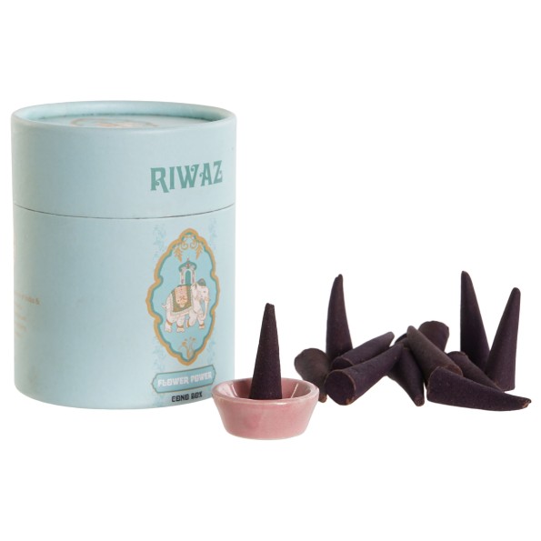 INCIENSO CONO SET 30 CARTON 8X8X10 CON SOPORTE 5 SURT