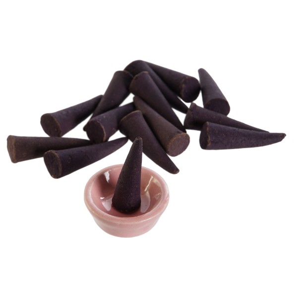 INCIENSO CONO SET 30 CARTON 8X8X10 CON SOPORTE 5 SURT