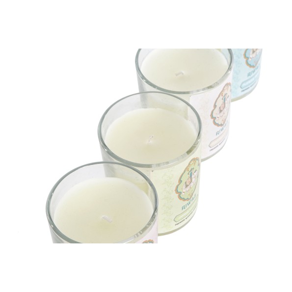 VELA CRISTAL CERA 9X9X9 120GR, 5 SURTIDO