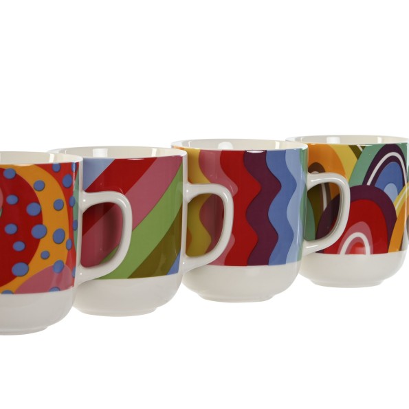 MUG PORCELANA 12X8,5X10 380ML, 4 SURT.