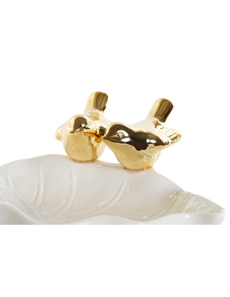 BANDEJA VACIABOLSILLOS PORCELANA 17X16X7,2 PAJARO