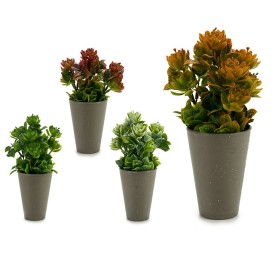 MACETA CONICA GRIS PLANTA SURT COLORES 10 x 10 x 22 cm.