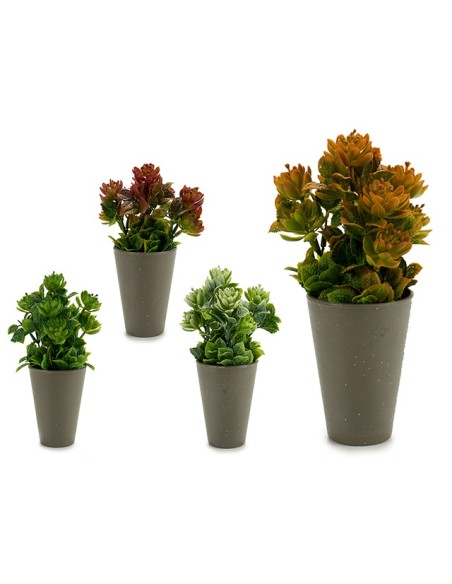 MACETA CONICA GRIS PLANTA SURT COLORES 10 x 10 x 22 cm.