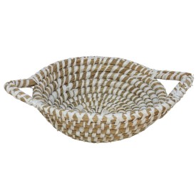 CESTA CIPRES 22X8 BLANCO SEAGRASS