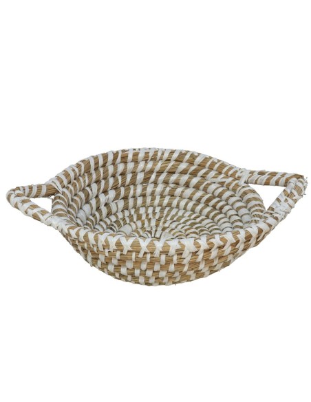 CESTA CIPRES 22X8 BLANCO SEAGRASS