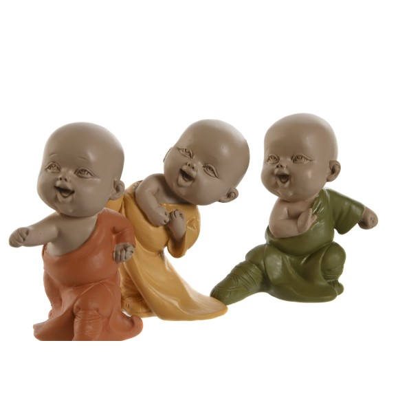FIGURA RESINA 8X5,5X9 MONJE 3 SURT. (2869)