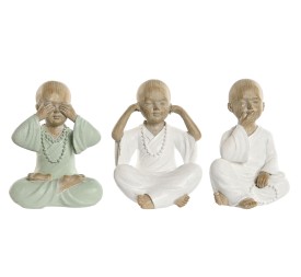FIGURA RESINA 7X6,5X10,5 MONJE 3 SURT.