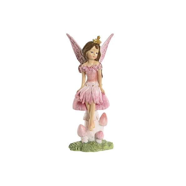 FIGURA RESINA 8X6X18,5 HADA SETA ROSA