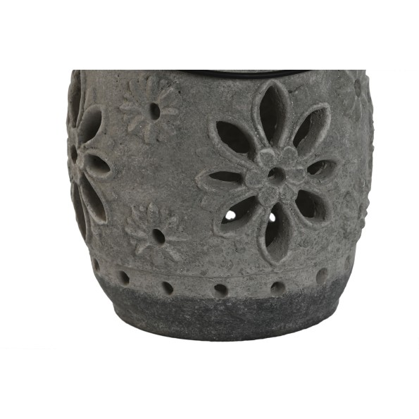 PORTAVELA CEMENTO 18X18X22 DESGASTADO GRIS