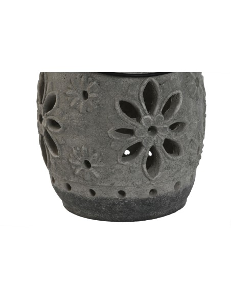 PORTAVELA CEMENTO 18X18X22 DESGASTADO GRIS