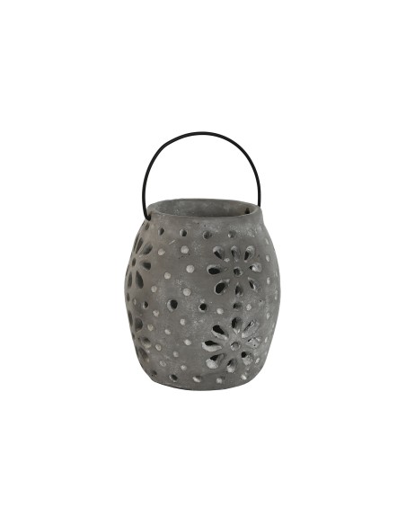 PORTAVELA CEMENTO 17X17X19 GRIS