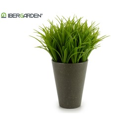 PLANTA PLAST MACETERO CEMENTO 11 x 11 x 18 cm