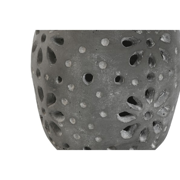 PORTAVELA CEMENTO 17X17X19 GRIS