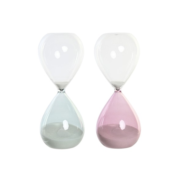 RELOJ DE ARENA CRISTAL 7,5X7,5X19 2 SURTIDO