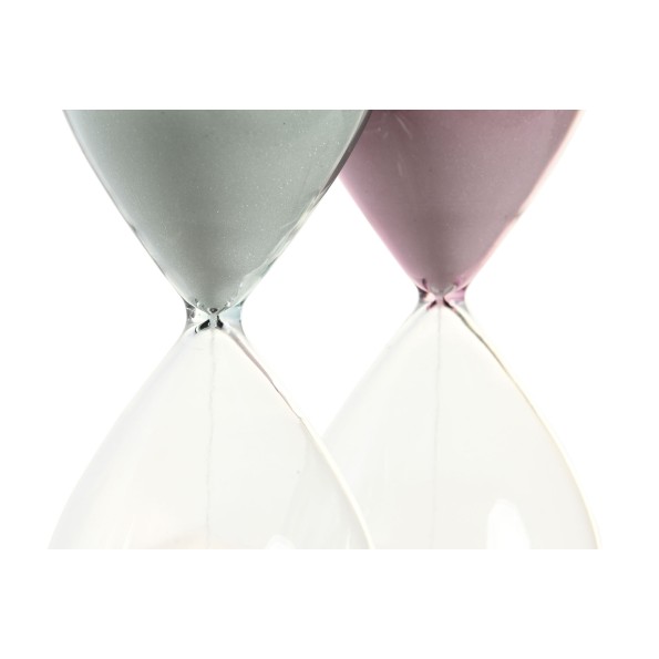 RELOJ DE ARENA CRISTAL 7,5X7,5X19 2 SURTIDO