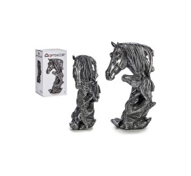 PAREJA CABALLOS RESINA PLATA