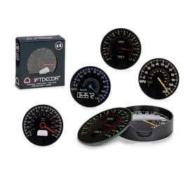 JUEGO 4 POSAVASOS VELOCIMETRO SURT 4 COL